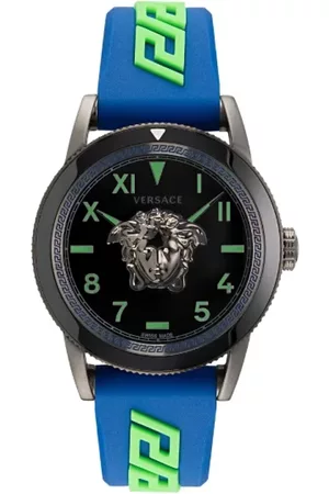 VERSACE Heren Horloges - Vintage horloges - Blauw - Heren