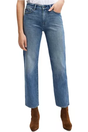 Denham Straight Jeans - Blauw - Dames