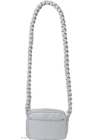 KARA Tassen, Dames, Grijs, ONE Size, Satijn, Shoulder Bags