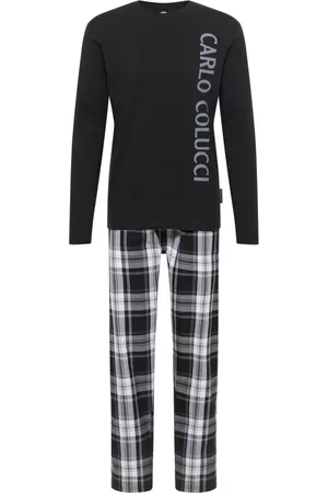 Carlo Colucci Heren Pyjama's - Nachtkleding - Zwart - Heren