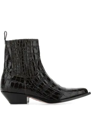 SONORA Schoenen, Dames, Zwart, 37 EU, Leer, Zwart leer Hidalgo enkellaarzen