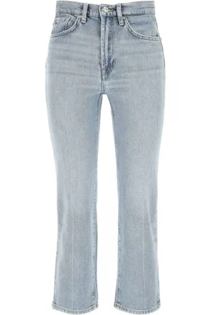 7 for all Mankind Dames Cropped Jeans - Cropped Jeans - Blauw - Dames