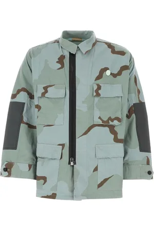 OAMC Jassen, Heren, Groen, M, Katoen, Gedrukt katoenen blend shirt
