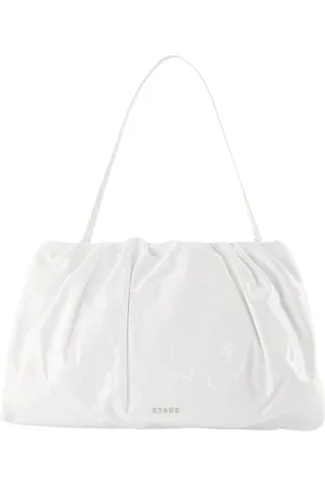 Staud Tassen, Dames, Wit, ONE Size, Leer, Handbags