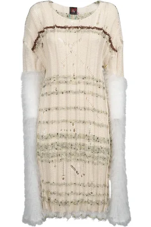 Vitelli Kleedjes, Dames, Wit, ONE Size, Katoen, Short Kleedjes