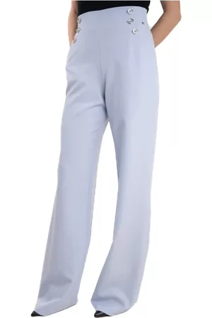 Kocca Dames Wijde broeken - Wijde Broeken - Blauw - Dames