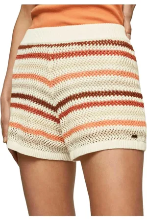 Pepe Jeans Korte broeken, Dames, Veelkleurig, L, Short Shorts