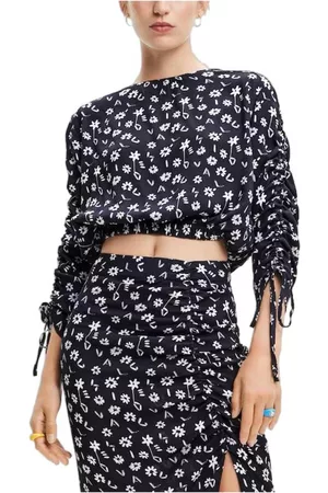 Desigual Dames Lange Mouwen Blouses - Blouses - Zwart - Dames