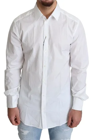 Dolce & Gabbana Overhemden, Heren, Wit, L, Katoen, Formeel overhemd