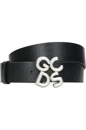 GCDS Accessoires, Heren, Zwart, 105 CM, Leer, Riem