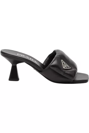 Prada Dames Clogs - High heels - Zwart - Dames
