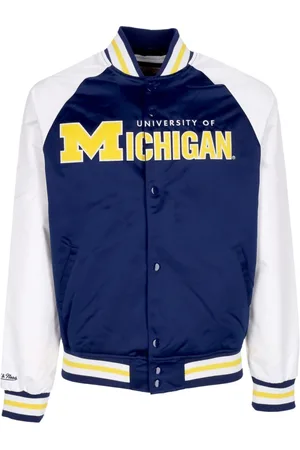 Mitchell & Ness Jassen, Heren, Blauw, S, Wol, Bomber Jassen