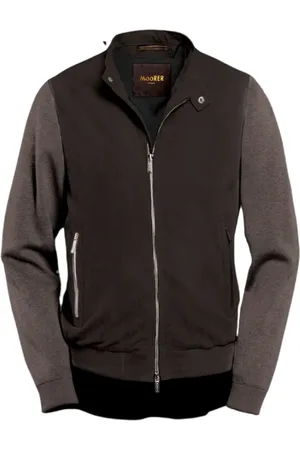 MOORER Jassen, Heren, Bruin, 2Xl, Katoen, Bomberjack