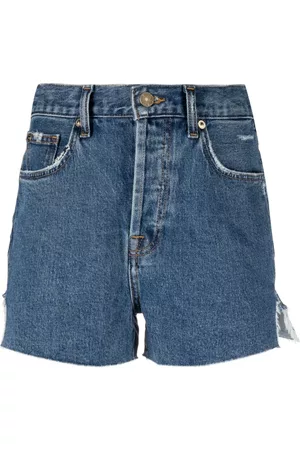 7 for all Mankind Dames Shorts - Denim shorts - Blauw - Dames