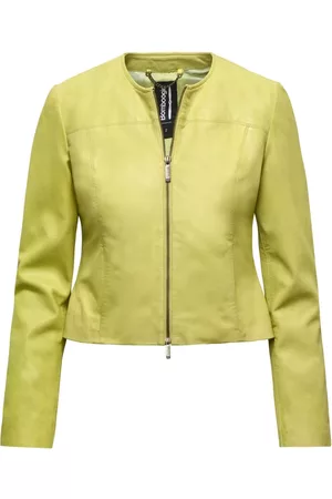 Bomboogie Dames Suède jassen - Leren en Suède Jassen - Groen - Dames