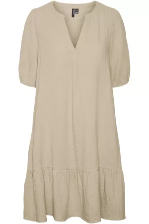 VERO MODA Dames Casual jurken - Casual kleedjes - Bruin - Dames