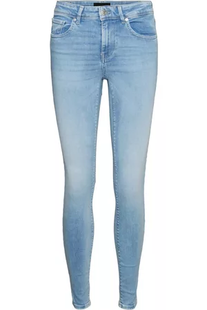 VERO MODA Dames Skinny - Skinny Jeans - Blauw - Dames