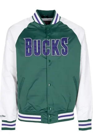 Mitchell & Ness Jassen, Heren, Groen, L, Bomber Jassen