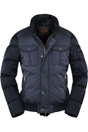 MOORER Jassen, Heren, Blauw, 2Xl, Bomberjack