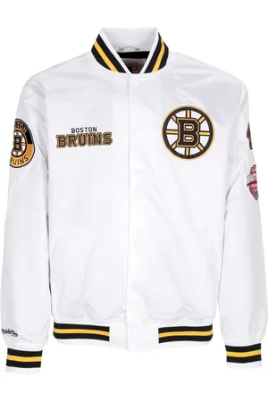 Mitchell & Ness Jassen, Heren, Wit, M, Satijn, Bomber Jassen