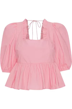 Custommade Dames Gestreepte Blouses - Blouses - Roze - Dames