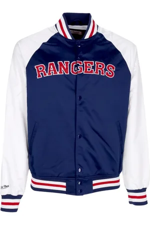 Mitchell & Ness Jassen, Heren, Blauw, L, Bomber Jassen