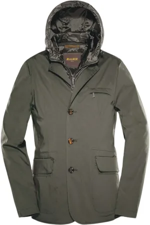 MOORER Jassen, Heren, Grijs, L, Polyester, Jassen