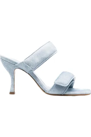 Gia Borghini Schoenen, Dames, Blauw, 37 EU, Heeled Mules