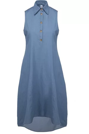 Bomboogie Dames Casual jurken - Casual kleedjes - Blauw - Dames