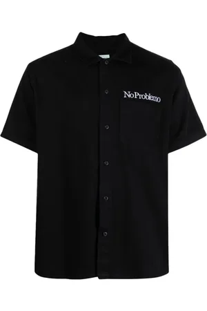 ARIES Overhemden, Heren, Zwart, S, Shirt
