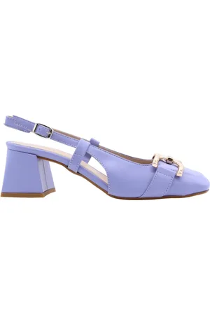 E mia Schoenen, Dames, Paars, 39 EU, Peep Toe / Peep Heel