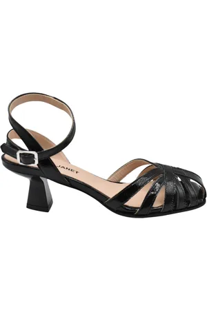 Janet&Janet Schoenen, Dames, Zwart, 36 EU, Katoen, Laced Schoenen