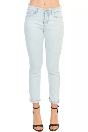 7 for all Mankind Dames Skinny - Skinny Jeans - Blauw - Dames