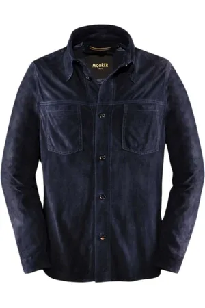 MOORER Jassen, Heren, Blauw, L, Lichte jas