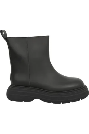 Gia Borghini Schoenen, Dames, Zwart, 36 EU, Leer, Enkellaarsjes