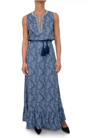 Kocca Dames Lange jurken - Maxi kleedjes - Blauw - Dames