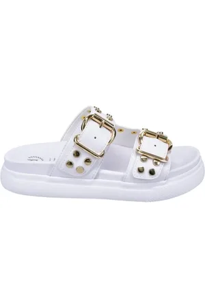Bugatti Schoenen, Dames, Wit, 36 EU, Dalia -slippers