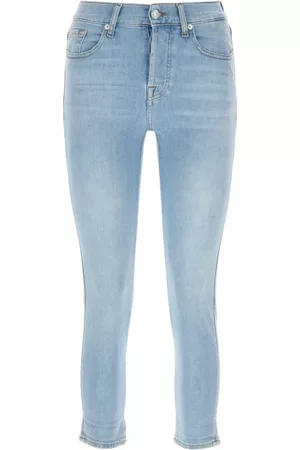 7 for all Mankind Dames Skinny - Skinny Jeans - Blauw - Dames
