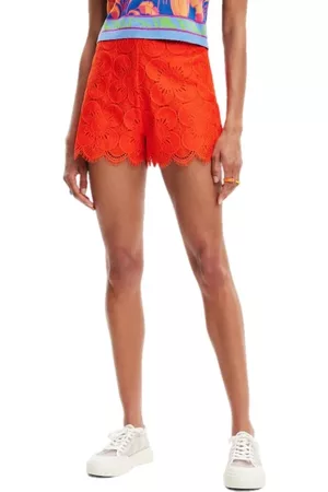 Desigual Dames Shorts - Korte Broeken - Oranje - Dames