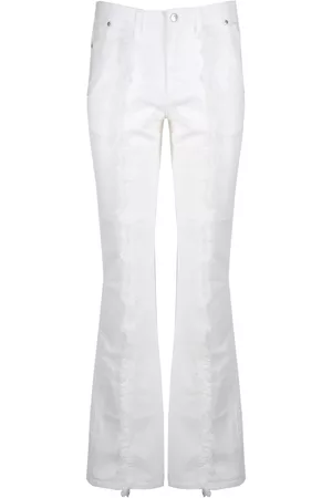 Mauro Grifoni Dames Bootcut - Flared Jeans - Wit - Dames