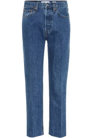 RE/DONE Jeans, Dames, Blauw, W31, Jeans High Rise