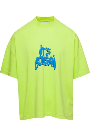 BONSAI Tops, Heren, Groen, S, Katoen, T-Shirts