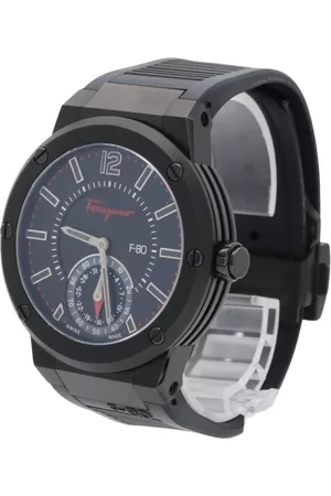 Salvatore Ferragamo Heren Horloges - Vintage horloges - Zwart - Heren