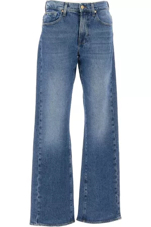 7 for all Mankind Dames Boyfriend - Boyfriend Jeans - Blauw - Dames