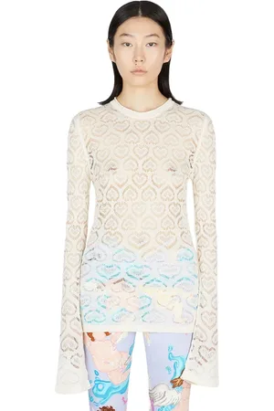 Marco Rambaldi Truien, Dames, Wit, M, Round-neck Truien
