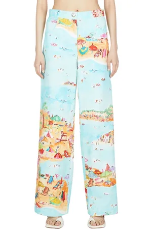 Marco Rambaldi Broeken, Dames, Blauw, M, Katoen, Straight Broeken