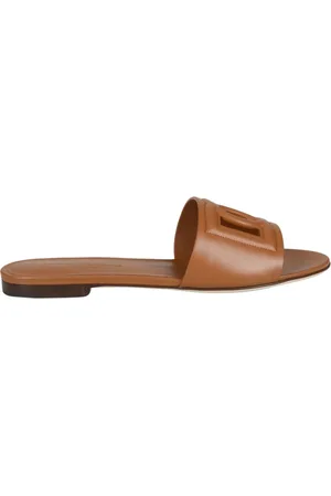 Dolce & Gabbana Schoenen, Dames, Bruin, 36 EU, Slippers