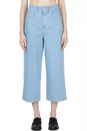 Kenzo Dames Cropped Jeans - Cropped Jeans - Blauw - Dames