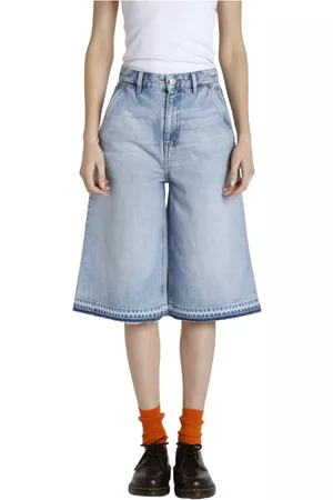Bellerose Dames Shorts - Denim shorts - Blauw - Dames