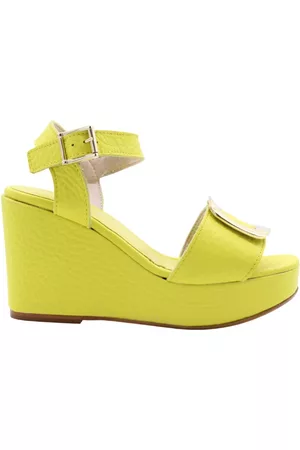 E mia Schoenen, Dames, Geel, 37 EU, Sandaal